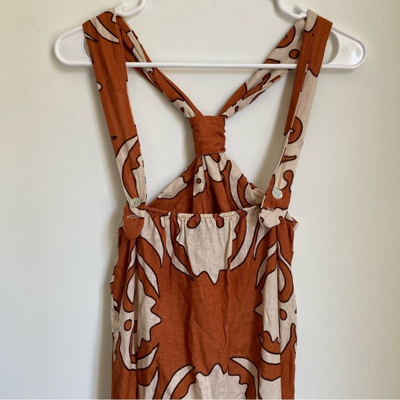 NWOT See iou Linen Midi Dress with slits S - Picture 5 of 9